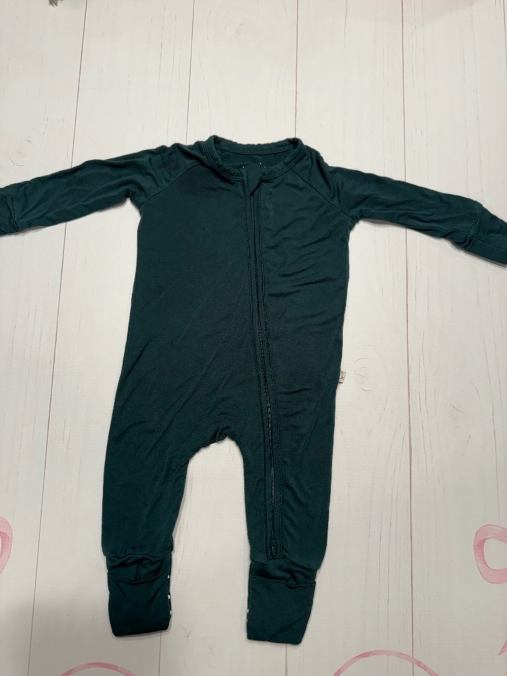 MonkeeRoos Bamboo Green Zippy size 0-3 months
